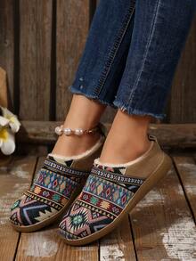 بوت نسائية كاجوال للشتاء، بوت رياضية دافئة مبطنة مانعة للانزلاق، بوت كاجوال خفيفة الوزن وقوية، بوت كاحل وبوت نسائية للخريف/الشتاء - متعدد الألوان - مشاهدة 5