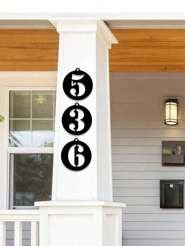 1pc Digital 0-9 Metal House Number - Freely Combinable, Durable Cast Iron Home Number Plate, Wall Mounted Mailbox Number, Suitable For Home Decoration, Garden Decoration, Front Door, Garage Door, Shop, Studio, Entrance Wall Art Decoration, Ideal For Home Decoration And Christmas Gifts