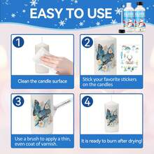 100ml/200ml Candle Varnish, Christmas Decoration Gloss Varnish, Long-Lasting Protection, Suitable For Paraffin Wax, Soy Wax, Beeswax And Other Handmade DIY Production - Beige - View 5