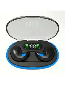 Ultra Slim Headphones - Wireless Sleep Headphones 5.3: Designed For Side Sleepers. Bone Conduction Earbuds With Hi-Fi Sound Quality And High Volume. Comfortable To Wear. Touch Controls. Semi-Open Back Design. No Tangled Cords.LED Display. Extended Playtime. Noise Canceling While Sleeping. Suitable For Both Men And Women. - 黑色 - 查看 12