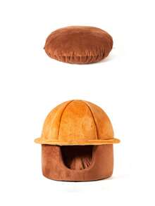 HUITAIYANG 1 pieza Cama para mascotas HUITAIYANG, adecuada para gatos, casa de gato desmontable y lavable, túnel de gato de dibujos animados lindo, casa cueva de gato cómoda, mantiene a tu gato caliente y acogedor, regalo de Navidad, refugio para perros/gatos callejeros con almohadilla cálida, adecuado para otoño/invierno