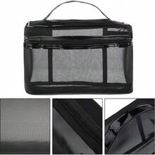 1个大容量化妆包，可作洗漱包、旅行收纳包，女士专用，轻便宽口旅行化妆包，带提手，可收纳配饰、必需品、洗漱用品和化妆品。这款化妆包/化妆袋/化妆包/洗漱包是旅行必备、邮轮旅行必备、度假必备的理想之选，男女皆宜。 - 彩色 - 查看 6