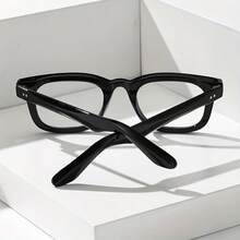 Square Frame Glasses - Fashionable Retro Plain Lens, Suitable For Both Men And Women. Ideal For Students. - Multicolor - View 4