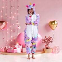 Pijamas Halloween Navidad Ropa de Dormir Mono Cosplay Traje Traje para Mujeres y Hombres pijamas para mujer y dama hombre calientitas - Multicolor - Ver 3