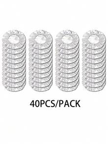 10/20/30/40/50pcs Kitchen And Dining Table Aluminum Foil Insulation Cover - Reusable, Insulated Picnic, Camping, And Household Food Packaging, Camping Food Insulation Cover | Reusable Food Packaging. Insulation Cover, Household Aluminum Foil Cling Film Cover, Insulation Cover. Kitchen Preservation And Insulation. Kitchen Storage And Organization, Household And Daily Necessities, Fresh-Keeping Cover, Convenient And Practical, Sturdy And Durable. - Multicolor - View 16