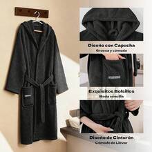 Bathrobe - Black - View 3