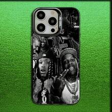 Funda de teléfono Raper K-King Von para 17,16,15,14,13,12,11,Pro,MAX, cubierta de silicona mate gris negra - Z1 - Ver 10