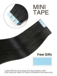 10 Pcs Mini Tape In Hair Extensions Human Hair Color 4/27 Chocolate Brown To Caramel Blonde 14-22 Inch Remy Human Hair Invisible Tape In Hair Extensions - S1 - View 2