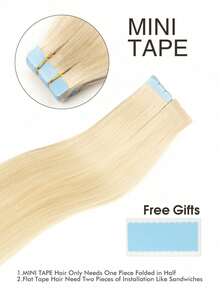 10 Pcs Mini Tape In Hair Extensions Human Hair Color 4/27 Chocolate Brown To Caramel Blonde 14-22 Inch Remy Human Hair Invisible Tape In Hair Extensions - S60 - View 2