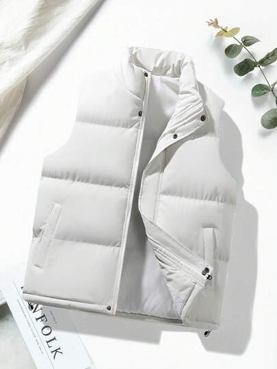 This Is A Men's European Size, Can Choose The Size That Suits Them Two Sizes Smaller, And Asians Can Choose Two Sizes Smaller. (Suitable ) Couple Men's Size, Warm Slim Fit Vest And Sleeveless Cotton Jacket, Suitable For Many People To Wear Freely On The Street. A Relaxed And Comfortable Feeling, For Fall Winter