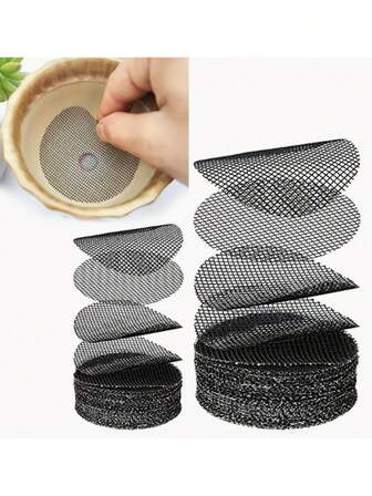 50/100pcs Round Mesh Plant Support Screens - Soil Retention & Drainage Protection For Garden Tools And Lawn Care