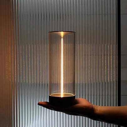 Lampada minimalista da comodino senza fili, lampada da tavolo ricaricabile moderna con 3 livelli di intensità regolabile, adatta per ufficio/soggiorno/cucina/camera da letto/cena di coppia/scrivania/caffè/ristorante/terrazza, lampada da comodino, lampade da terra per il soggiorno, lampade da camera da letto per il comodino, lampada per la camera da letto