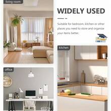 3 Tier Storage Trolley Cart On Wheels Kitchen Bathroom Laundry Rolling Rack - Blanco - Ver 10