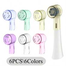 2-8 piezas Cubiertas protectoras antipolvo y coloridas para cepillos de dientes, compatibles con cabezales de repuesto de cepillos de dientes eléctricos de la serie IO. Estuche de almacenamiento higiénico y organizador de baño, accesorio esencial para viajes. - Multicolor - Ver 18