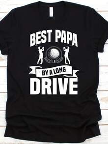 Best Papa By A Long Dr Shirt, Father's Day Gift, Golfer Dad Shirt, Golf Lovers Shirt, Golf Ball Design, Golf Clubs, Golf Player Graphic - 款式5 - 查看 1