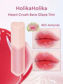 HOLIKA HOLIKA Heart Crush 裸色亮泽唇釉 #01 Amorist，轻盈水润配方，打造水润光泽妆效，丰盈滋润双唇，显色度高，蕴含保湿成分，适合日常使用 | 韩国彩妆 | 3克/0.1盎司 - #01 Amorist - 查看 1