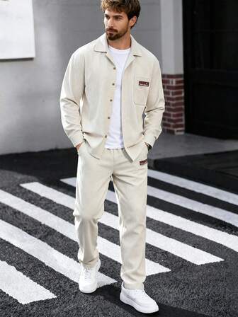 男士休闲纯色西装，宽松舒适，时尚感十足，适合日常通勤，男士礼物，秋季服装