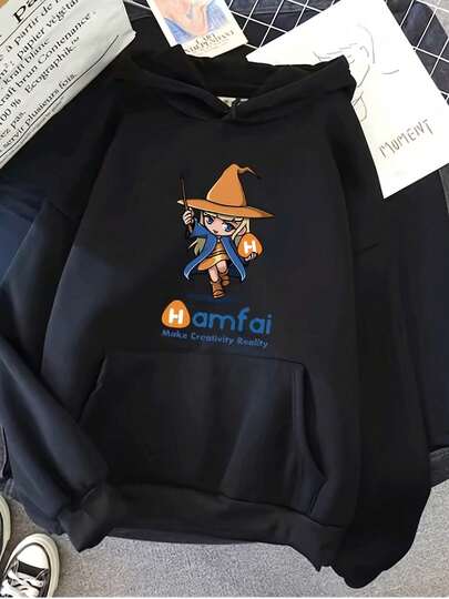 Unisex Sports Geometric Printed Hoodie - Soft and Comfortable Digital Pattern Design, Machine Washed Regular Autumn and Winter Casual Sweater, Durable Fabric Sweater