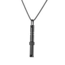 Hot Selling Stainless Steel Rotating Beads Adjust Breathing Meditation Mindfulness Whistle Pendant Necklace Jewelry - màu đen - Xem 12