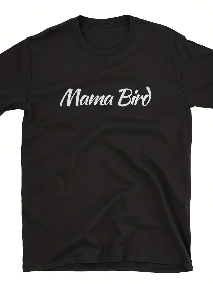 Mama Bird T Shirt, Mother Shirt, Classic Mama Top, Shirt For Wo, Unique Birthday Gift, Mother's Day Gift, Wos Top - 款式21 - 查看 1