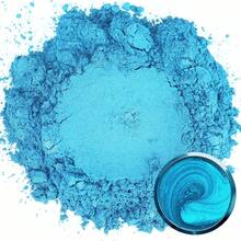 Matio Mica Powder, 1.8oz/ 50g White Pearlescent Effect Mica Powder Epoxy Resin Natural Color Pigment Soap Making, Bath, Candle Dye, Resin, Paint,Nails,Jewelry, Slime Pigment - Sky Blue - 查看 1