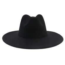 JEWELRYWE Fedora Hat For Men And Women, Classic Felt Hat, Panama Hat, Suitable For Camping Party Weddings Church Events, Thanksgiving Christmas Gifts - 黑色 - 查看 12