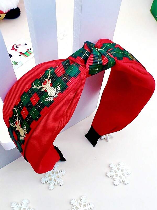 1pc Christmas Holiday Party Fashion Plush Headband Decoration