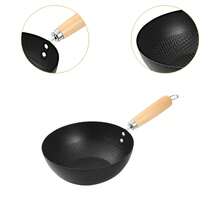 Sartén Wok de Hierro Antiadherente de 20 cm - Ideal para Saltear y Hornear Huevos, Solo Lavado a Mano - Multicolor - Ver 7