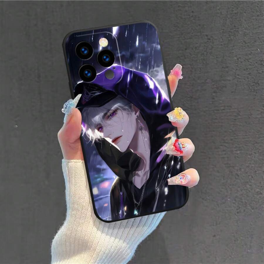 Funda protectora de teléfono de anime para iPhone 16ProMax/16Pro/16Plus/16/15ProMax/15Pro/15Plus/15/14ProMax/14Pro/14Plus/14/13ProMax/13Pro/13Mini/13/12ProMax/12Pro/12Mini/12/11ProMax/11Pro/11/XR, impresión genial de cómics y dibujos animados encantadores [GC605]. - Color mixto 1 - Ver 1