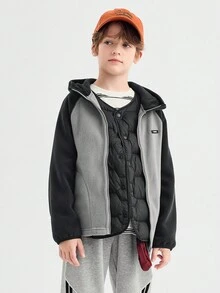 Balabala 2-5 Years Old Kids Fleece Hooded Sweatshirt, Boys & Girls Winter Warm Pullover, Soft & Comfortable - Black - View 1