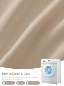 1 tấm ga trải giường siêu mềm, mịn, nhẹ như mây, túi sâu 9,84 inch/25 cm, phù hợp với mọi kích cỡ giường - ga trải giường đôi, cỡ lớn, cỡ King, cỡ Queen, dùng cho giường gia đình và giường trường học, vật dụng cần thiết trong ký túc xá - Màu be - Xem 6