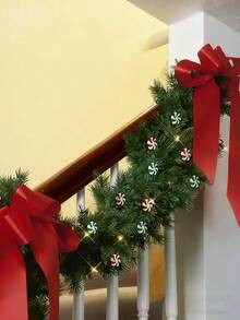 20/40 قطعة من زينة عيد الميلاد بشكل قضبان الحلوى، حلوى عيد الميلاد الصناعية بنكهة النعناع الحمراء والخضراء، زينة أعياد الميلاد للديكور والحفلات والهدايا والأعمال اليدوية - متعدد الألوان - مشاهدة 4