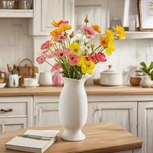 7/8 Stücke künstliche Island Mohn Blumen, Künstlicher Blumenstrauß, warme Farbkombination, wartungsfrei, geeignet für Zuhause, Schlafzimmer, Vase Dekoration, Kamin, Esszimmer, Wohnzimmer, Garten, Hochzeitsfeier, Fotografie Requisiten, Feiertags-Dekoration für Halloween, Thanksgiving, Weihnachten, DIY Geburtstags-Party Dekoration, Schul-Dekoration