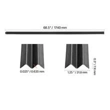Listones de privacidad para cerca de alambre de cadena de una sola pared para cerca de 6' de alto con cierre inferior negro - PE de pared simple 6 pies - Ver 10