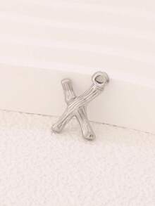 3件套不锈钢字母吊坠配件，18K镀金A-Z字母吊坠，适用于DIY珠宝制作材料及配件