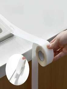 1 Rollo de cinta de silicona impermeable para cocina y baño, tira de sellado transparente para grietas de fregaderos, ranuras de inodoros, material duradero, ideal para el hogar y restaurantes (Longitud: 3 metros/5m/10m) - Multicolor - Ver 8
