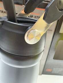 650ml Thermal Bottle Cup With Reinforced Handle And Double Wall In Stainless Steel, Exclusive 2025/26 - 黑色 - 查看 5