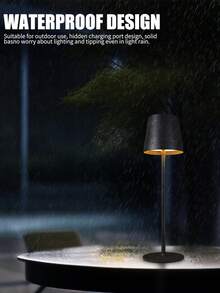 1pc Modern LED Table Lamp With Touch Control, USB Powered, Rust-Resistant Metal Base, Adjustable Brightness, Perfect For Bedroom, Living Room, Or Office