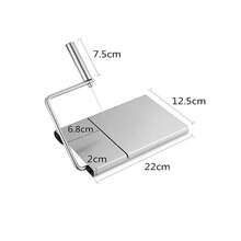 Cheese Slicer Stainless Steel Board Butter Cutter With 5 Wires Cutting Handle UK - Default - View 3