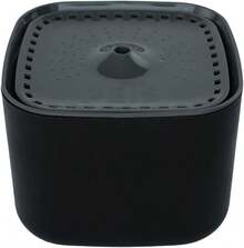 Fancy Pets Bebedero Automático para Perros y Gatos, 3L, con Filtro de Carbón Activado, Agua Fresca, Recirculación Silenciosa, Dise?o Cubo Negro - negro - Ver 4