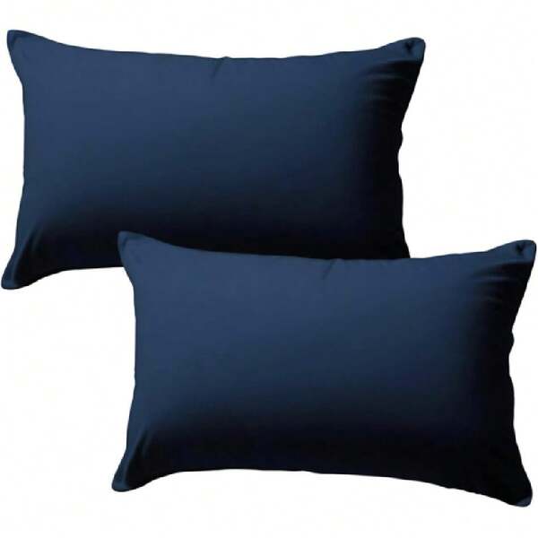 Hogar Almoh 2 Pack tamaño estandar Microfibra Suave - Marino,25471557