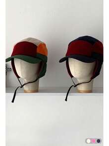 1pc Soft Crown Cartoon Embroidery Flat-Brim Baseball Cap, Cute Versatile Casual Hip-Hop Hat, Suitable For Spring And Summer, Wide Brim To Make Face Look Smaller, Sun Protection