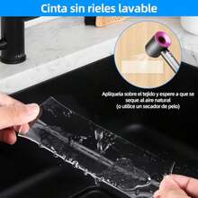 Nano cinta adhesiva reutilizable 300CM, KIPERLINE cinta adhesiva de doble cara de 5 cm más gruesa y ancha, resistente, lavable y antideslizante para paredes, cocinas, alfombras, fijación de fotos.(default) - Tipo 1 - Ver 8