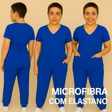 Women's Surgical Scrub Hospital Pajama Set With Waistband, Various Colors And Sizes - Royal Blue - View 1