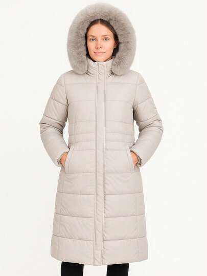 SAKERS OUTDOOR CLOTHING Chamarra Larga Acolchada Para Mujer Peluche Sakers Premium Abrigo informal largo acolchado para mujer con capucha y bolsillos, abrigo cálido de invierno con mangas tipo capa