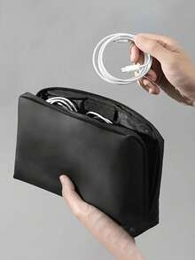 3-Color Options Portable Digital Storage Bag/Pouch, Gray Digital Organizer Bag Suitable For Action Camera, Photography Accessories, USB Drives, Charging Cables, Classified Storage, Travel Carry Case/Charger Bag/Waterproof Charger Box/Unisex Electronics Organizer/Travel Essentials