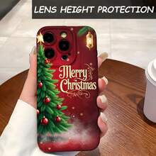 1PC Phone Case ,  Merry Christmas Tree Ornaments Stars , Stylish Phone Case, Phone Decoration, All-around Lens Protection, Creative Small Gift, Funny Gift for Boys and Girls
