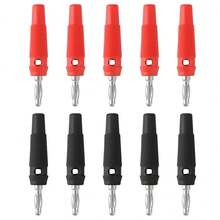 10 piezas de conectores tipo tornillo de alta corriente de 32A, conectores macho apilables de 4mm, cable de altavoz, conectores de banana de alta corriente de 4mm - Multicolor - Ver 2