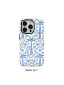 Summer Palm Tree Design Phone Case Suitable For IPhone17/IPhone17 Air/IPhone17 Pro/IPhone17 Pro Max/16 Pro Max/15 Pro Max/14 Pro Max/13 Pro Max/12 Pro Max - White 1 - View 4