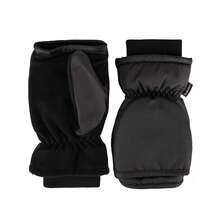 Isotoner Womens Water Repellent Touchscreen Iridescent Sleekheat Gloves And Flip Top Mittens{Inchsize_nameinch:InchL/XLinch,Inchcolor_nameinch:InchBlackinch} - màu đen - Xem 1